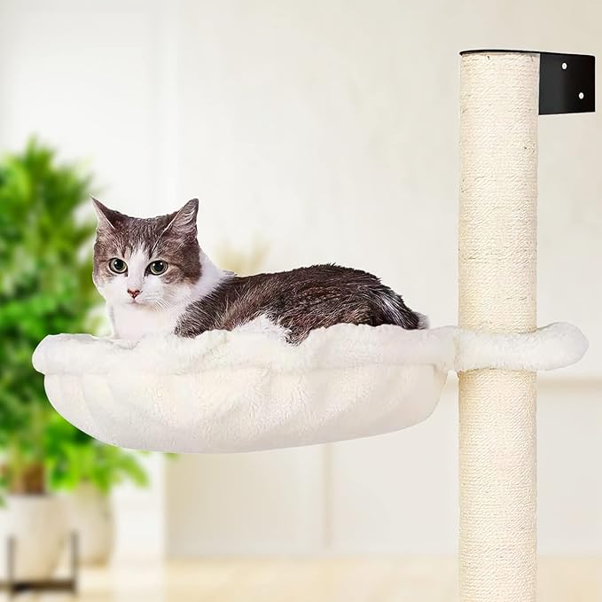 Arbre à Chat Mural 104 cm – Griffoir et Aire d’Escalade pour Chats