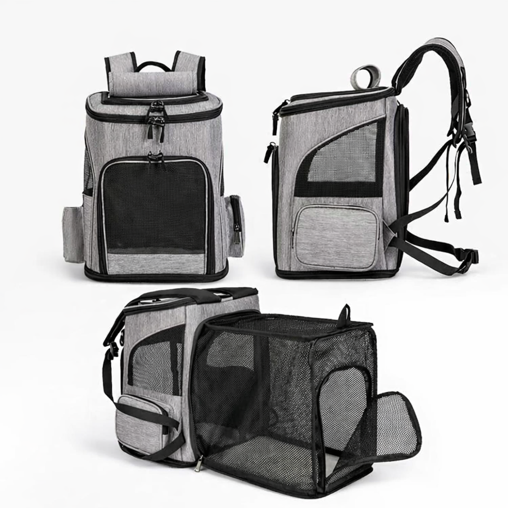 Sac à dos extensible et ventilé pour chats