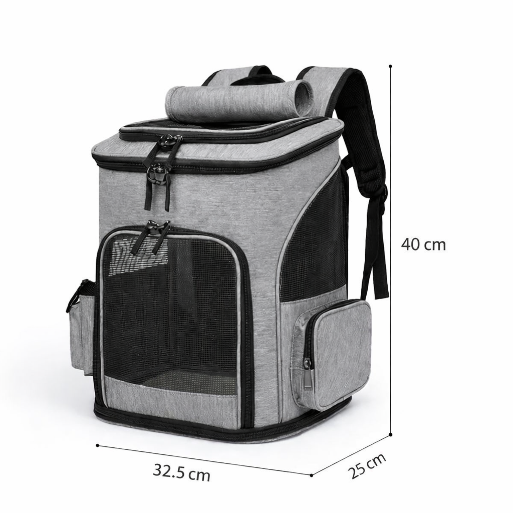 Sac à dos extensible et ventilé pour chats