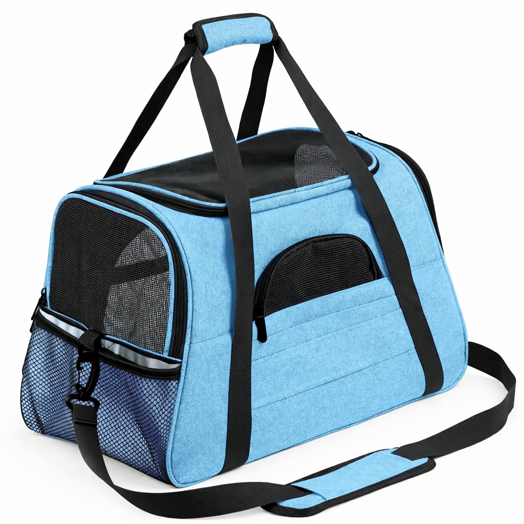 Sac de transport pour chat ventilé de grande capacité