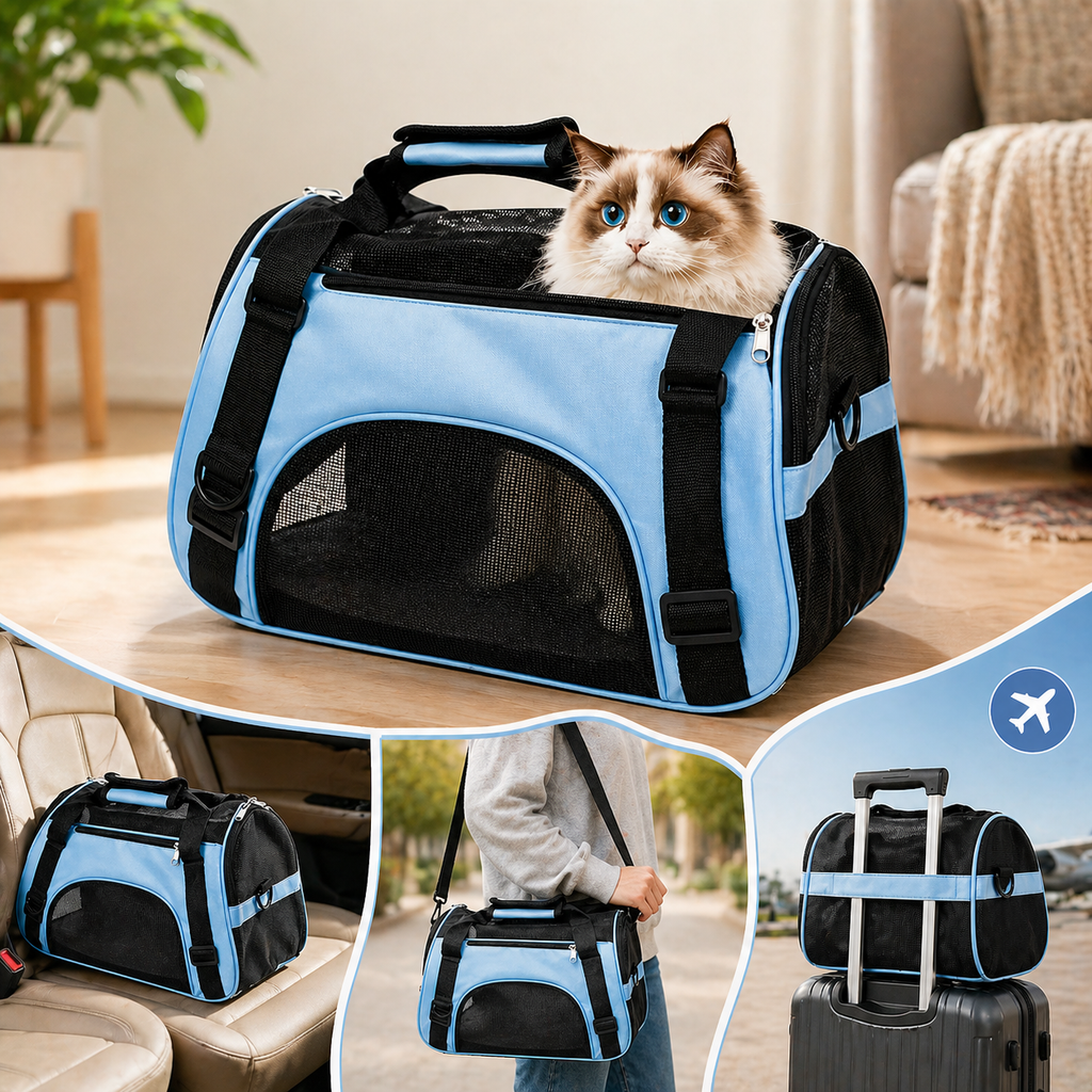 Sac de transport avion pour chat - Approuvé cabine IATA