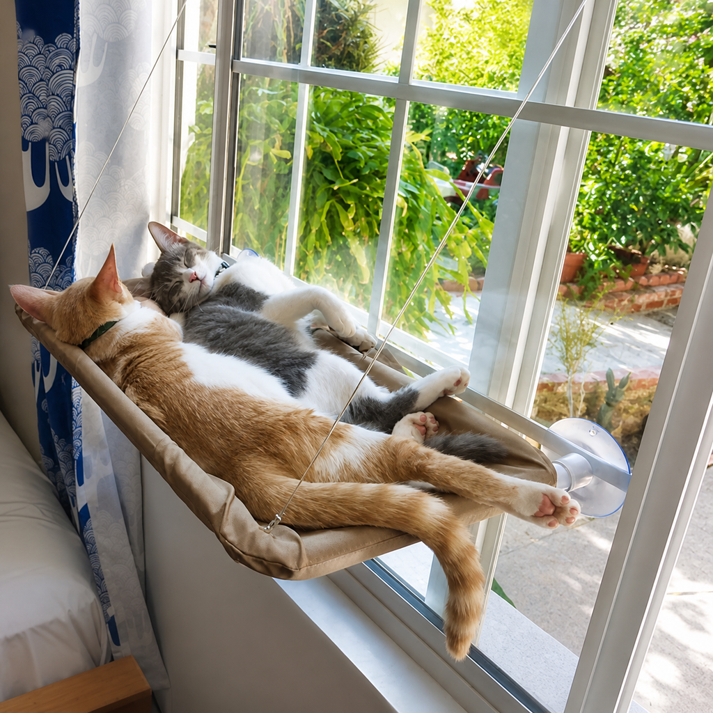 Hamac de fenêtre pour chat