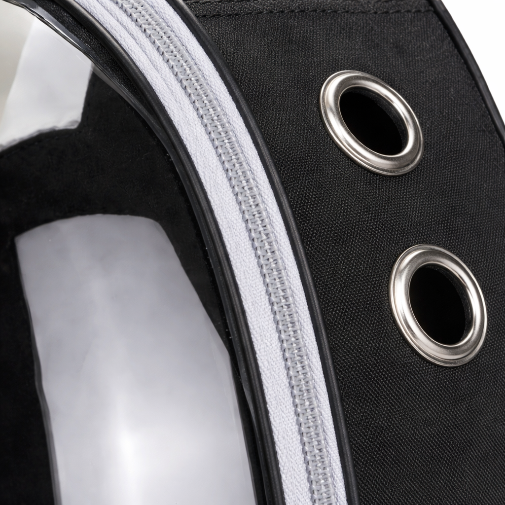 Sac à dos respirant pour chat avec fenêtre transparente