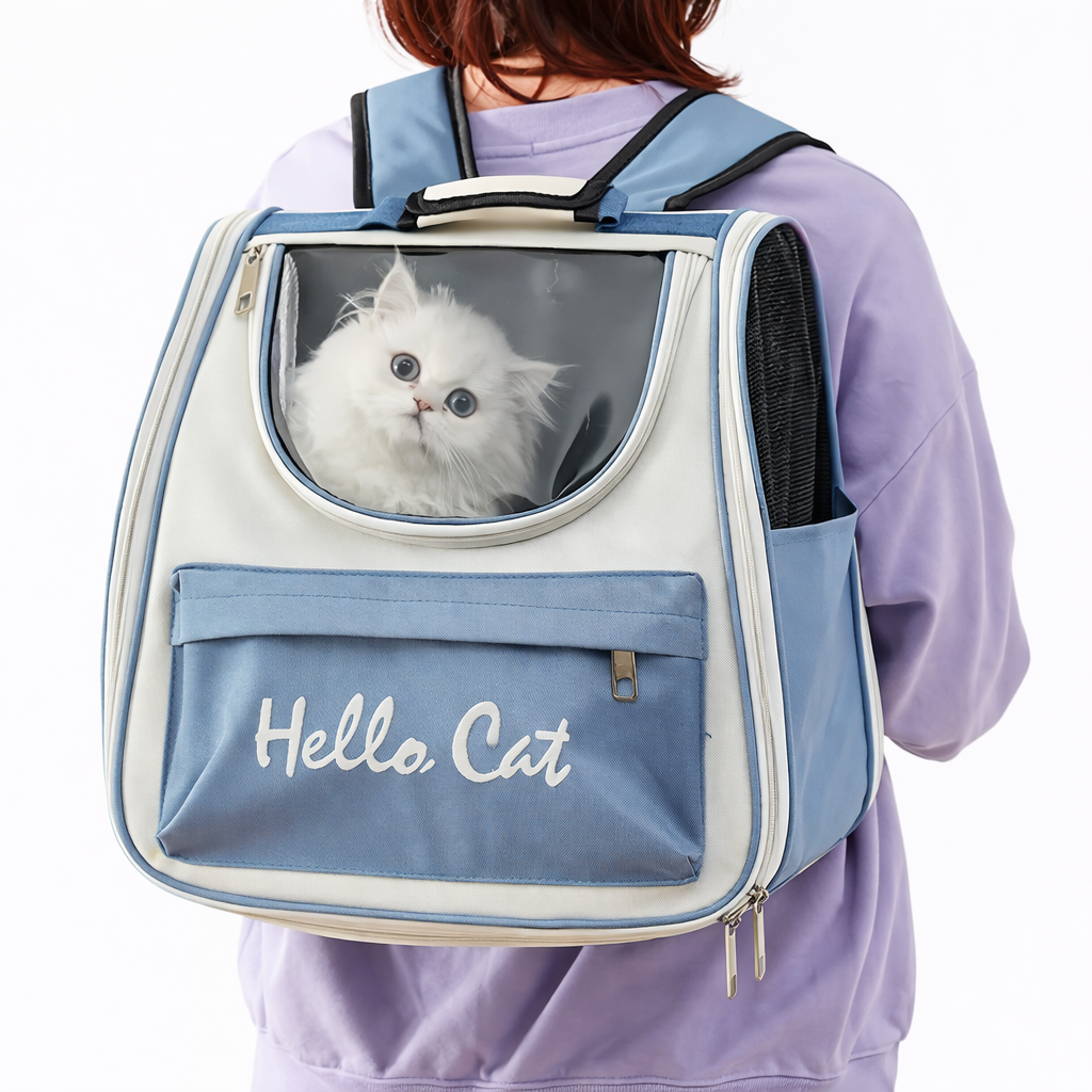 Sac de transport pour chat respirant et confortable
