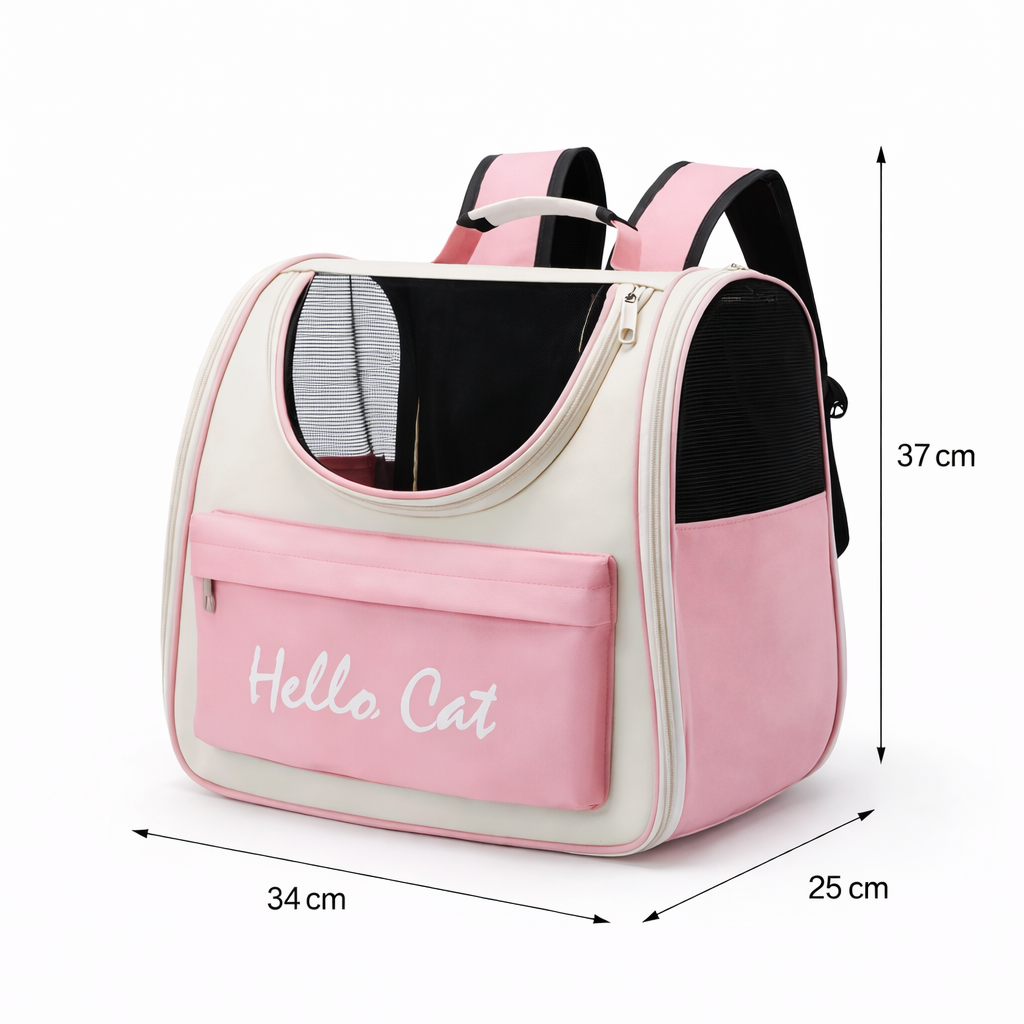 Sac de transport pour chat respirant et confortable