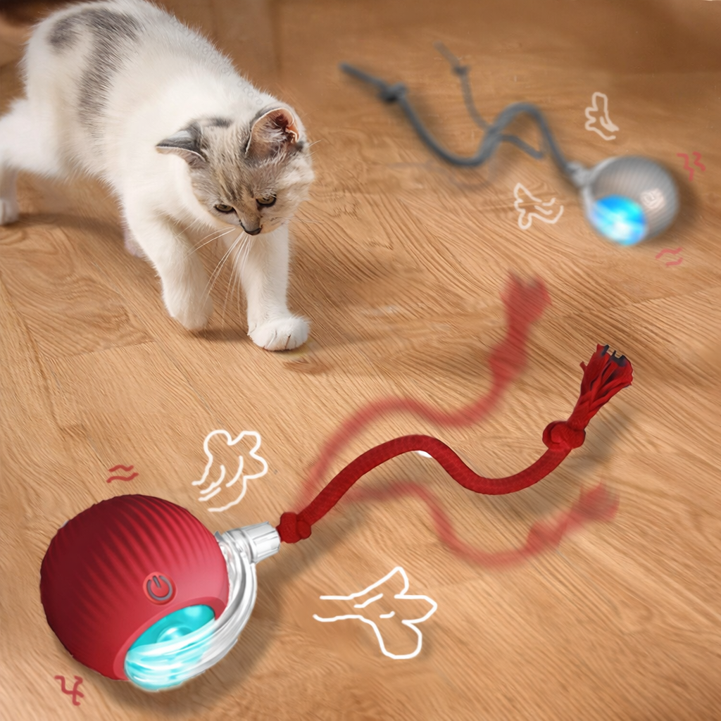 Balle de jeu interactive pour chat