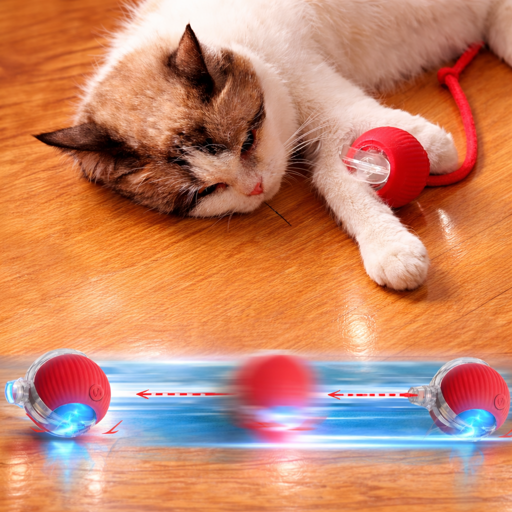 Balle de jeu interactive pour chat