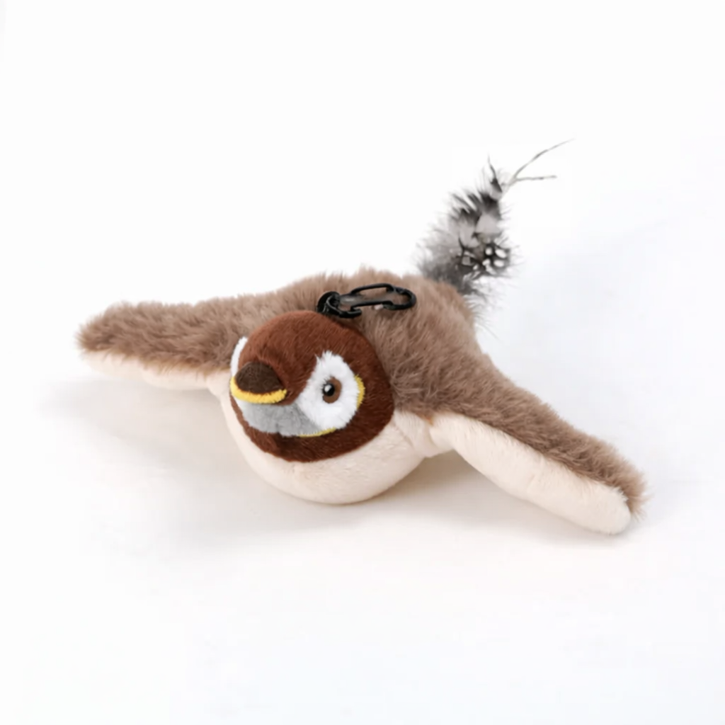 Jouet interactif pour chat – Oiseau animé à ailes battantes