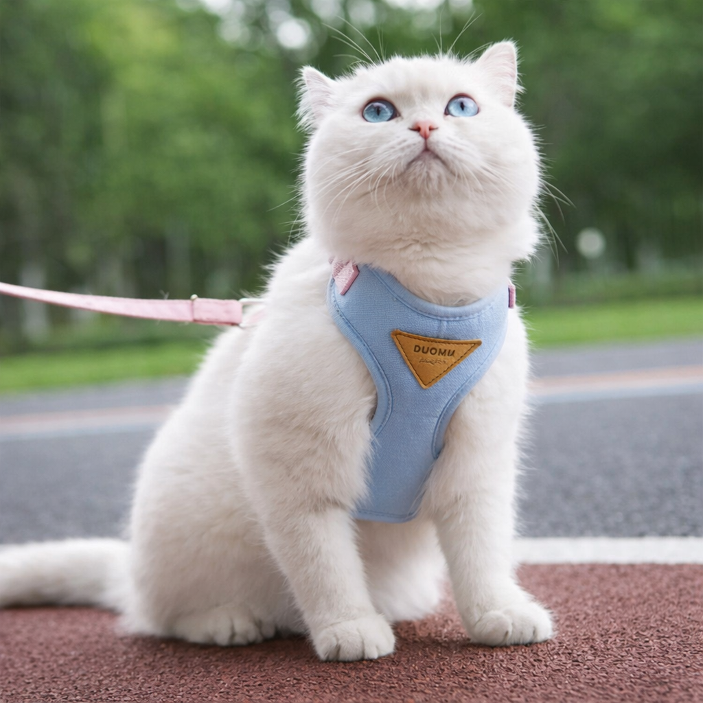 Harnais pour chat - Ajustable et anti-fugue