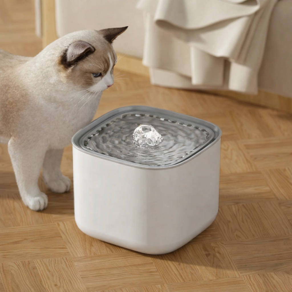 Fontaine à eau pour chat automatique et anti bactérienne