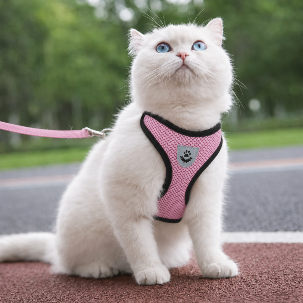 Harnais chat anti-fugue - Sécurité renforcée