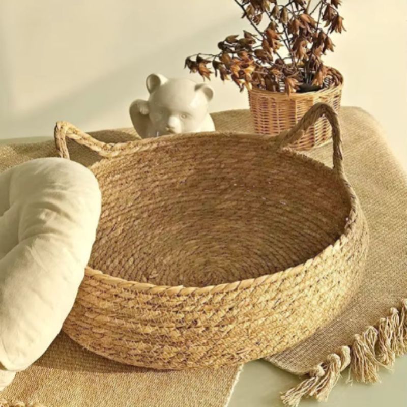 Panier en osier pour chat - Le confort au naturel