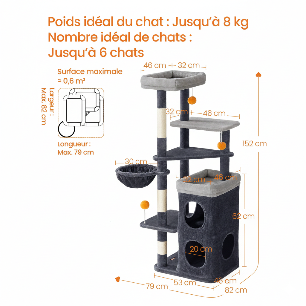 Arbre à Chat - Oreo