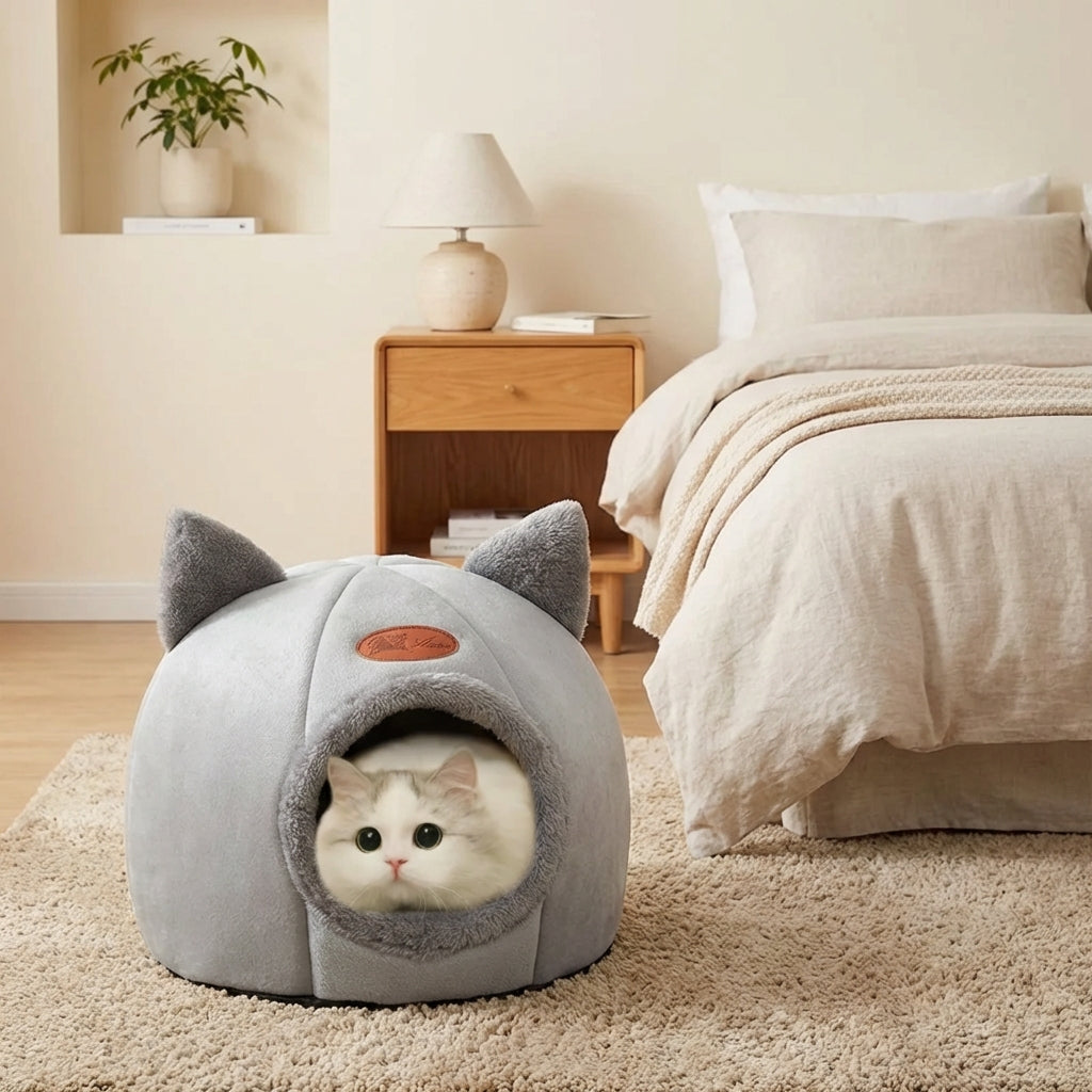 Niche Chat Igloo Design Chat Kawaii - Douillette Ultra Mignonne