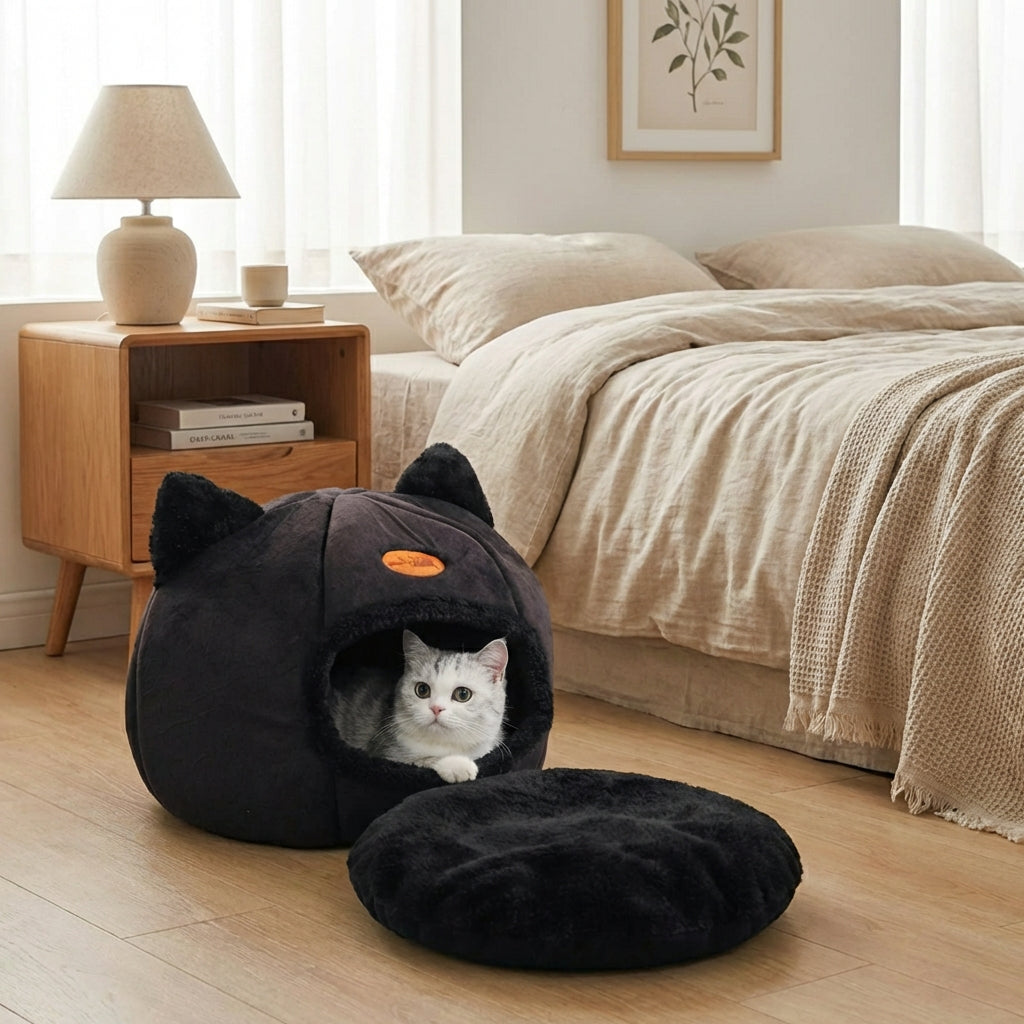 Niche Chat Igloo Design Chat Kawaii - Douillette Ultra Mignonne