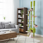 Arbre à Chat Cactus du Sol au Plafond avec Hamac, Niche et Griffoirs