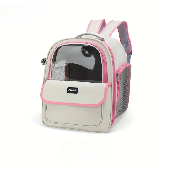 Sac à dos de transport capsule pour chat – respirant et translucide
