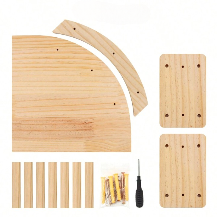 Arbre à chat mural en bois avec 4 plateformes – Arbre à chat mural à fixer au mur