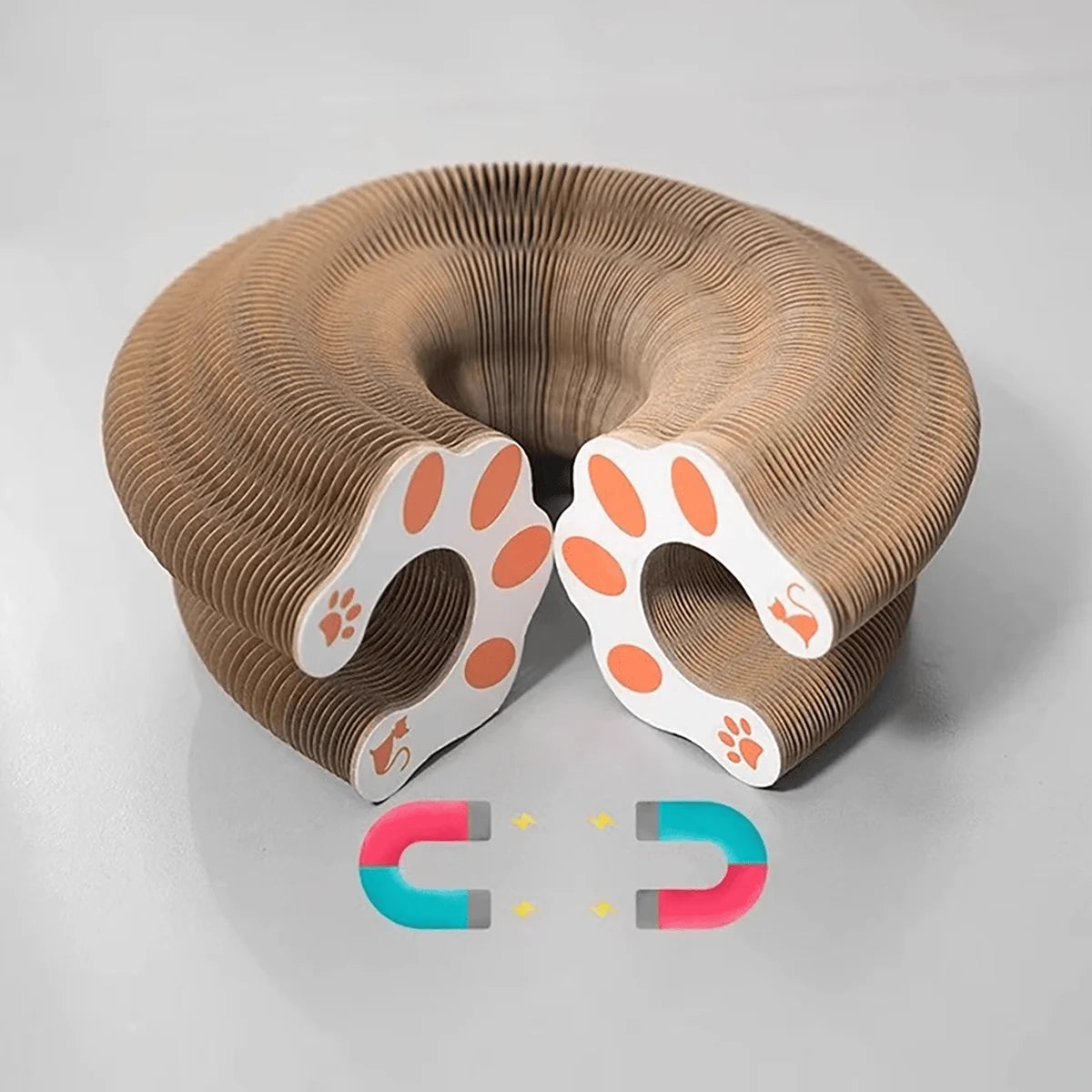 Jouet griffoir interactif pour chats avec balle