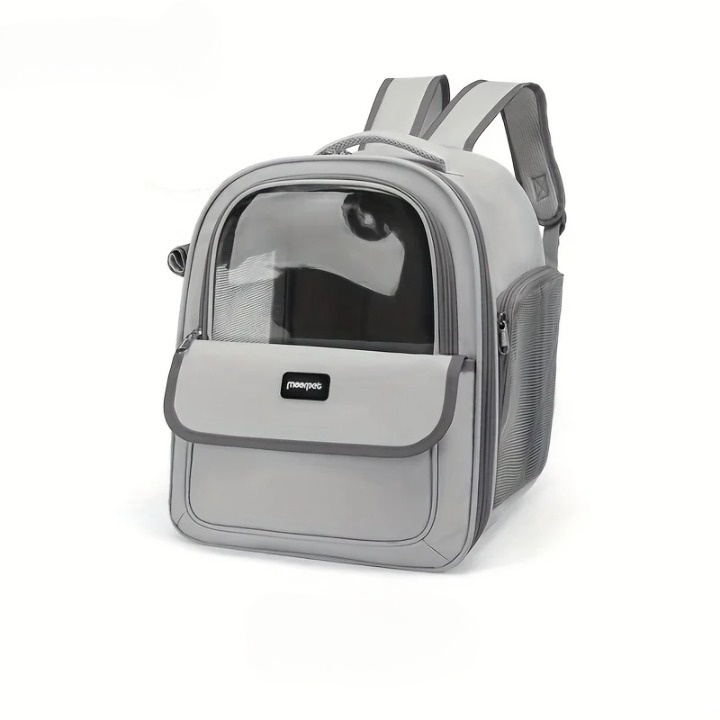 Sac à dos de transport capsule pour chat – respirant et translucide