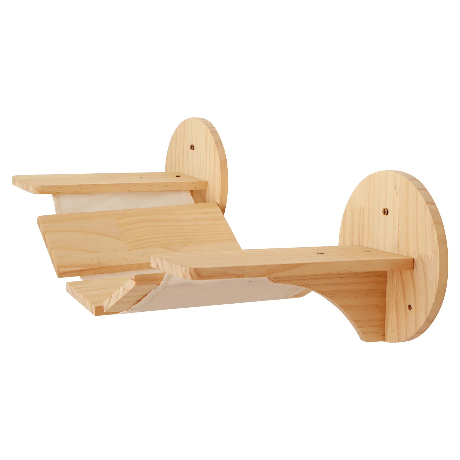 Arbre à chat mural en bois - Étagères murales pour chat