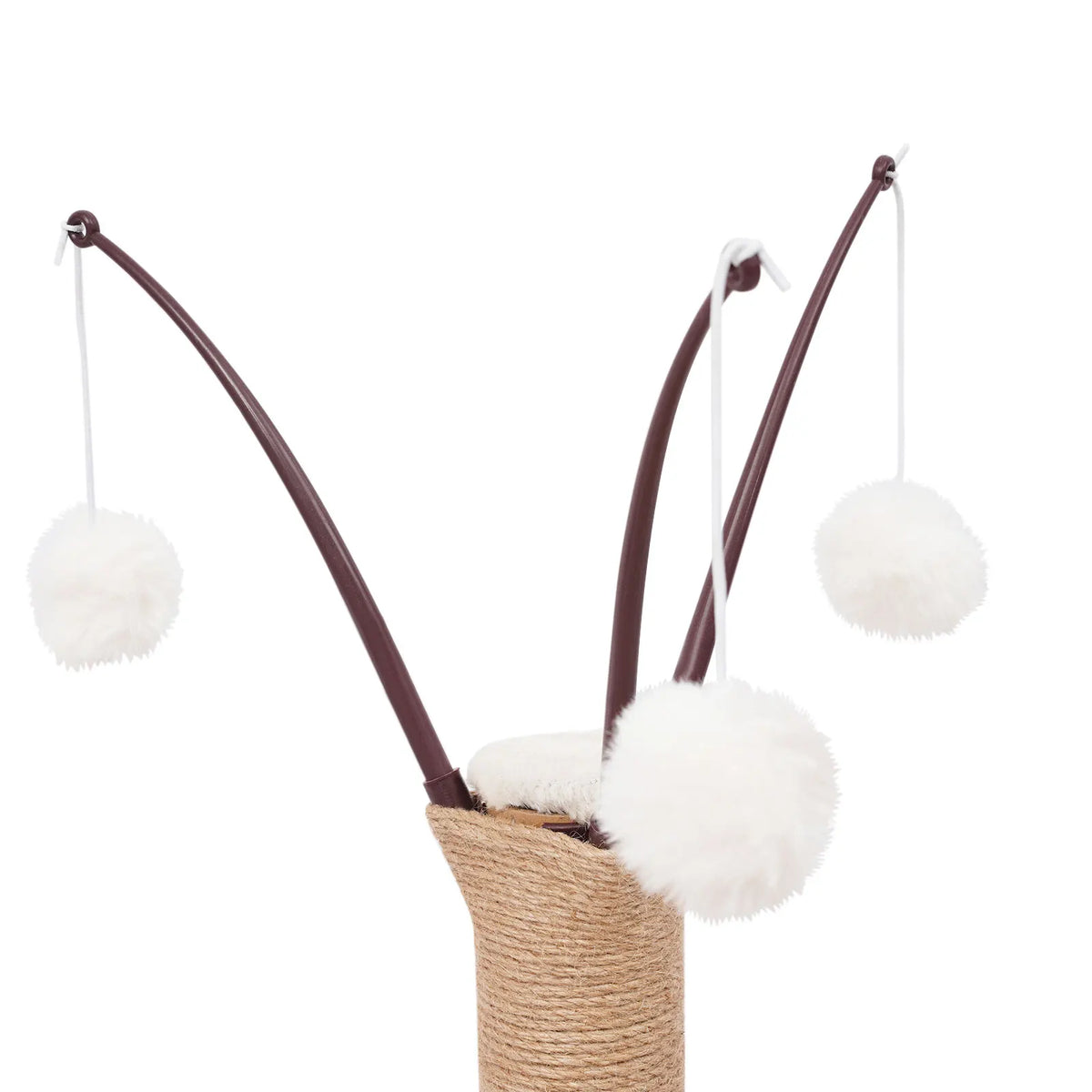 Arbre à chat multi-niveaux avec poteaux en sisal