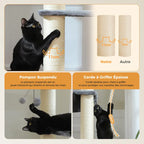 Arbre à chat XXL gris et blanc - 170 cm